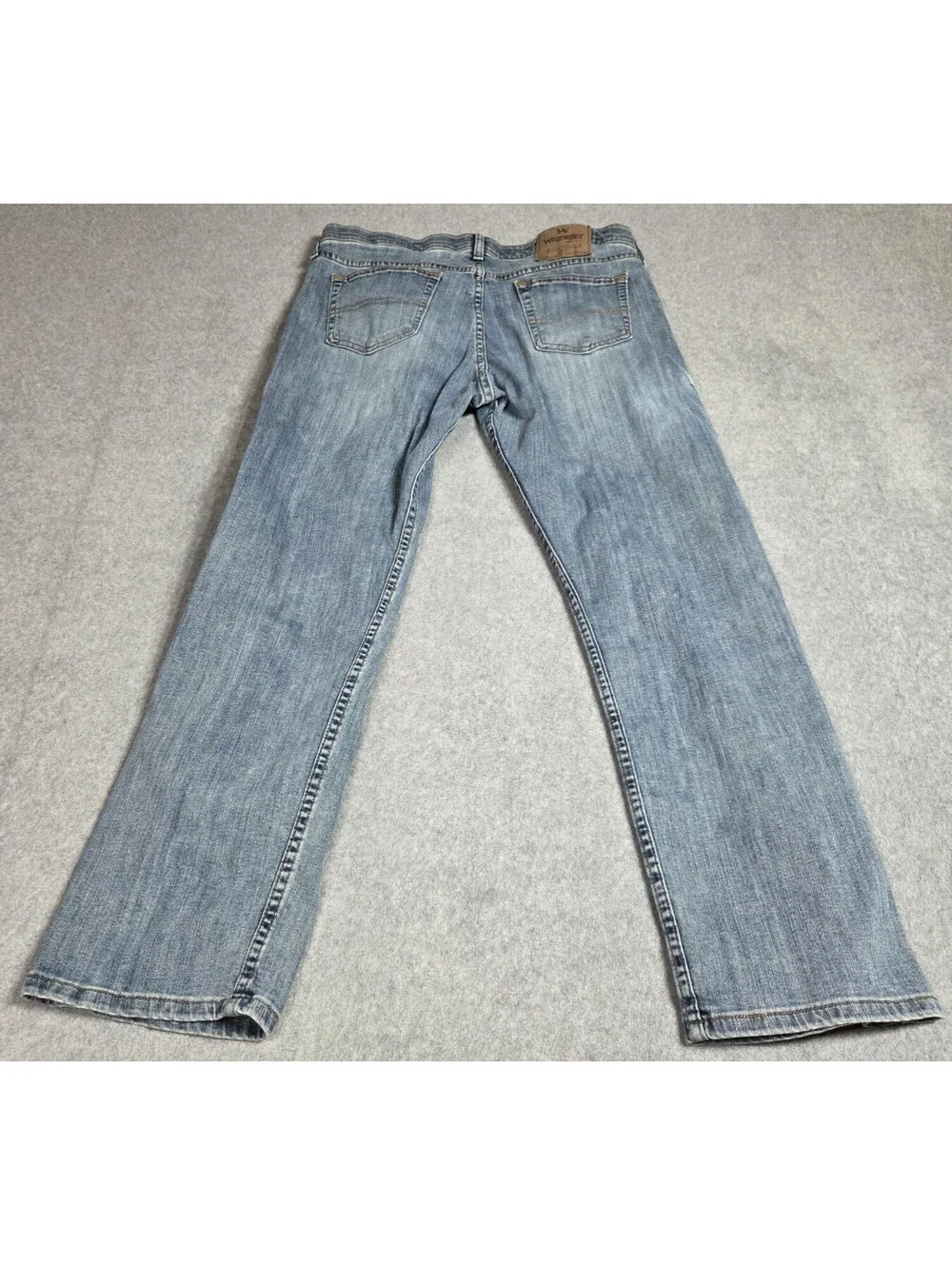 Wrangler Authentics Men's 32x29 ZM1CSSE Regular Fit Straight Leg Blue Stretch